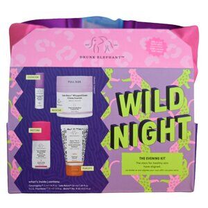 Drunk Elephant Wild Night Skincare 4-pc Set. Lala Retro TLC Framboos